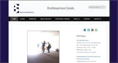 Desktop Screenshot of breathexperience.ca