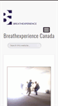 Mobile Screenshot of breathexperience.ca