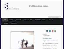Tablet Screenshot of breathexperience.ca